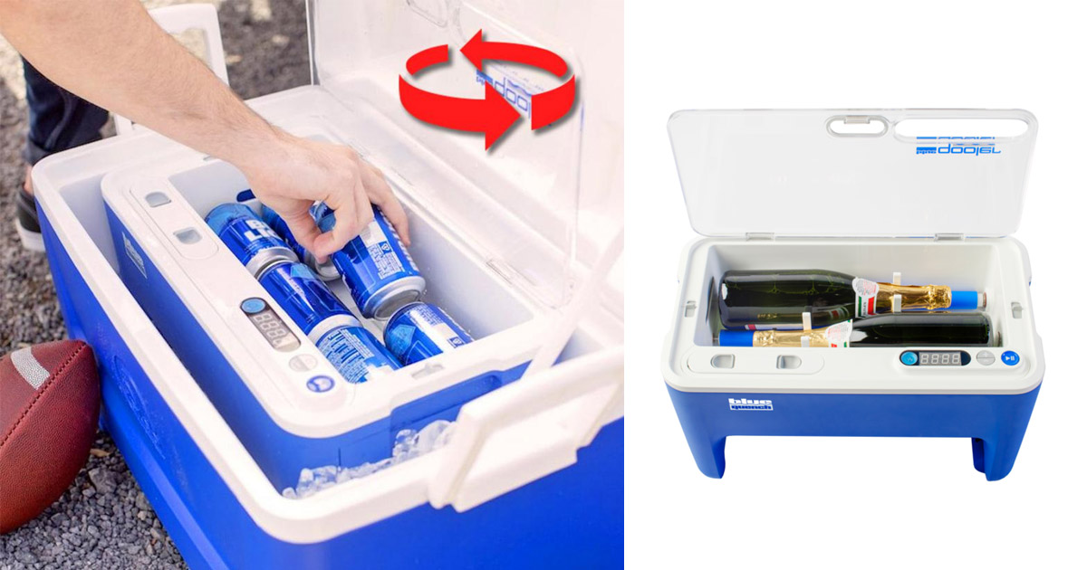 Blue Quench Qooler Chills Your Beverages In Seconds