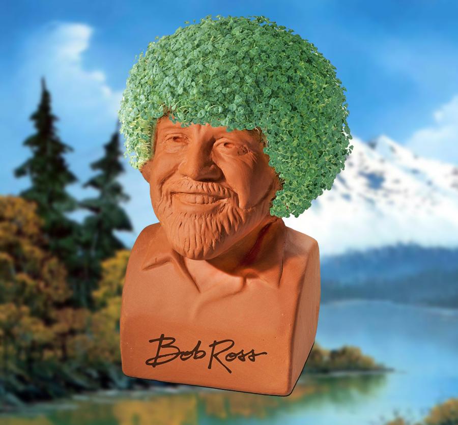 Bob Ross Joy of Painting Chia Pet - Entertainment Earth