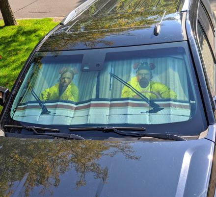 Breaking Bad RV Sunshade Makes It Appear Walt and Jesse Are Driving Your Car