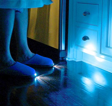 Bright Feet Lighted Slippers - Flashlight Slippers
