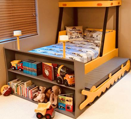 This Bulldozer Kids Bed Is Perfect For Tractor Loving Kids
