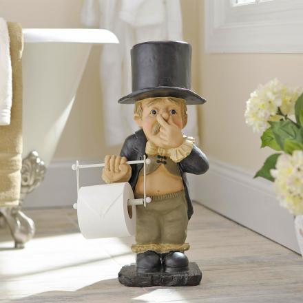 This Stinky Butler Toilet Paper Holder Is Sure To Add Some Humor To Your Bathroom