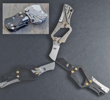 Carry Around This Nano Morphing Folding Knife That Opens To Give You a Full Grip Knife