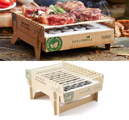 CasusGrill: Biodegradable, Portable and Disposable Mini Grill