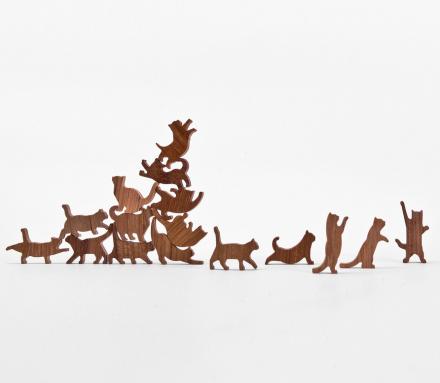 Cat Jenga: A Wooden Cat Stacking Game