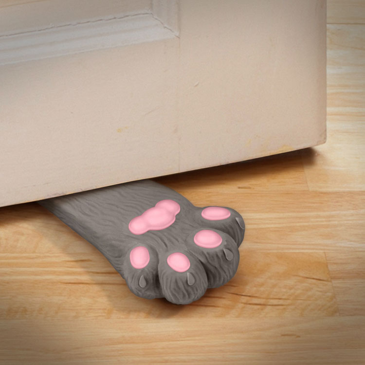 Cat Paw Doorstop - Cat paw door wedge