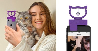 Cat Selfie Smart Phone Hanging Bell Attachment Cat Selfie Smart Phone Hanging Bell Attachment