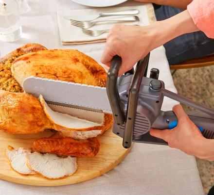 This Chainsaw Turkey Carving Knife Lets You Take Thanksgiving To The Next Level