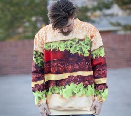 Cheeseburger Graphic Sweatshirt