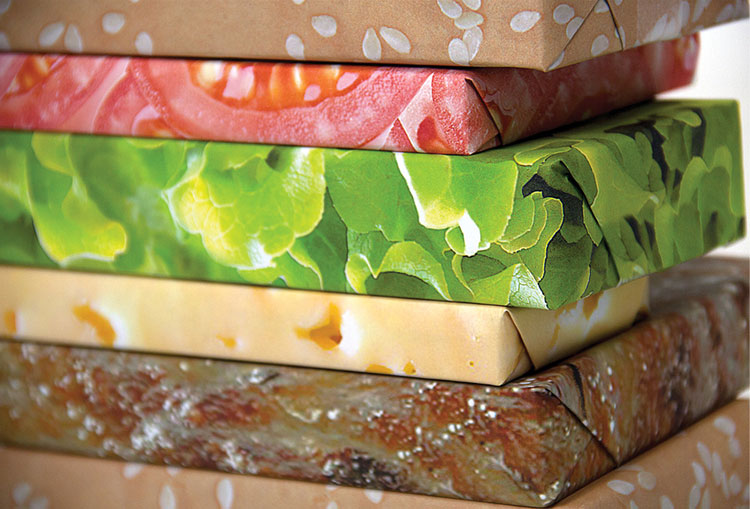 This Cheeseburger Wrapping Paper Is A Perfect Way To Wrap Gifts