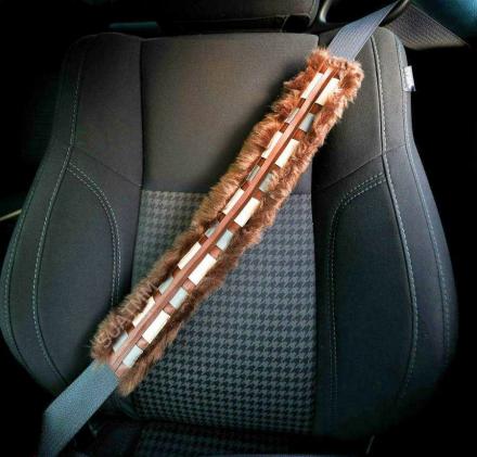 chewbacca seatbelt cover