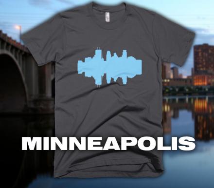 City Skyline Audio Wave T-Shirts
