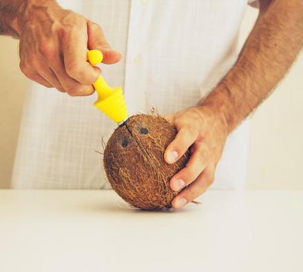 Cococrack Lets You Easily and Safely Open and Cut Coconuts