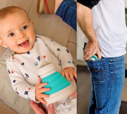 CollapseAndGo: A Collapsible Baby Bottle For On-The-Go Feeding