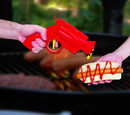 Condiment Gun: Squirts Ketchup and Mustard With the Pull of a Trigger