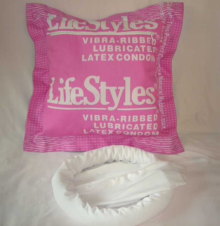 Condom Sleeping Bag and Pillow