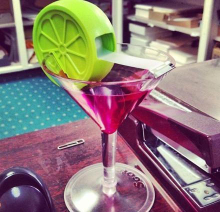 Cosmo Martini Glass Tape Dispenser