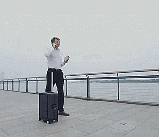 the cowa robot suitcase