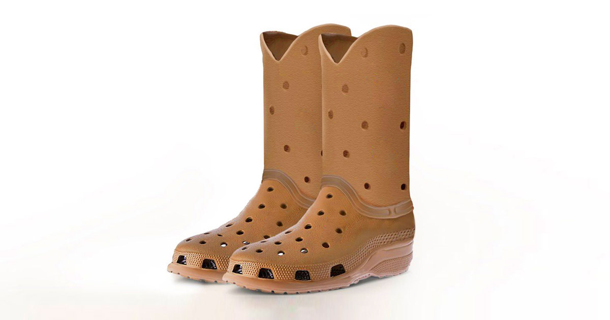 Croc boots with on sale holes