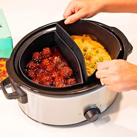These Clever Crock Pockets Let You Slow Cook Two Different Dishes in your Crock-Pots