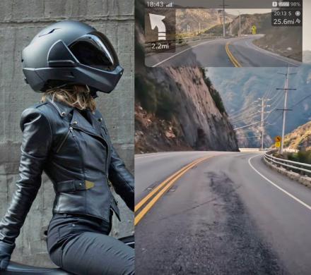 Electric Motorcycle Helmet With Rear View Camera | See More...