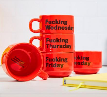 Cursing Weekday Cups Help To Express Your Hatred For Each Day of The Week