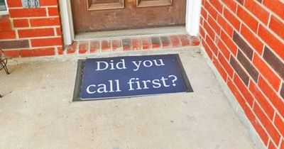 Did You Call First Doormat