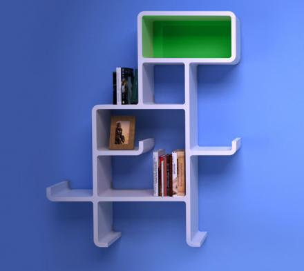 Dinosaur Shaped Wall Shelving Unit