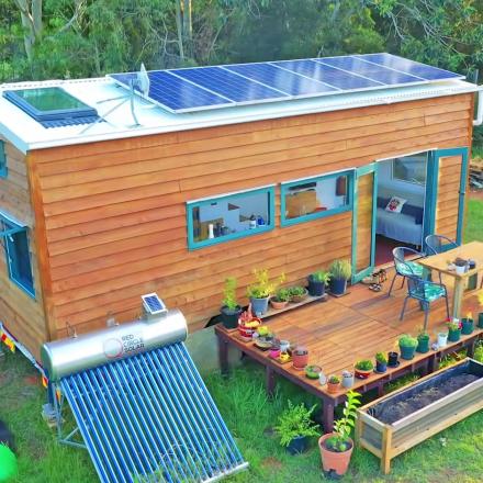 This Couple Built Their Own Off-Grid Solar Powered Tiny Home