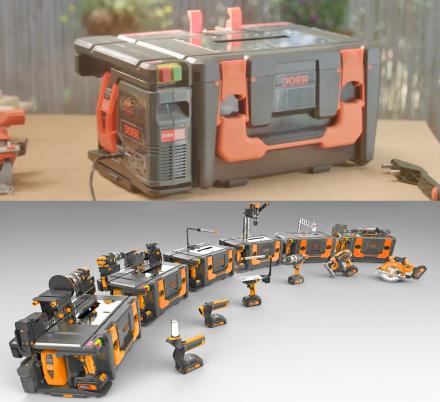 This 12-in-1 Modular Toolbox Fits an Entire Tool Shed Worth Of Power Tools In One Box