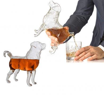 This Dog Whiskey Decanter Makes a Perfect Centerpiece For a Home Bar