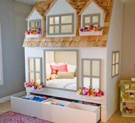 Girls doll cheap house bed