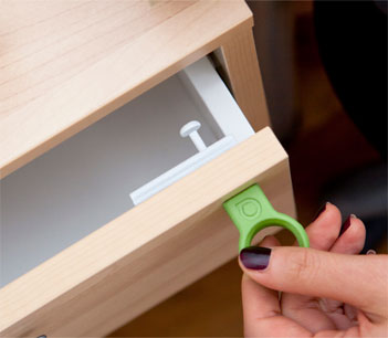 Drawer Lock With Magnet Key