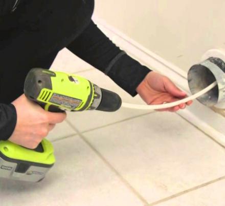 Drill Attachment Dryer Duct Vent Cleaner
