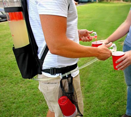 Dual Tank Tailgating Drink Dispenser Backpack