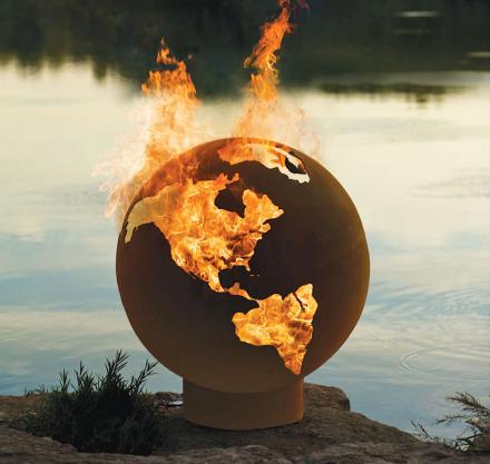 Earth Shaped Fire Pit