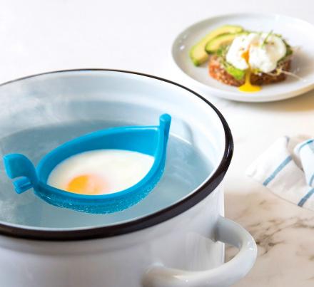 NEW!!! Eggondola Egg Poacher by OTOTO - Poached Egg Silicone Egg Cooker -  Gondola Egg Silicone Poacher for Cooking Eggs - Kitchen Egg Cooker, Perfect