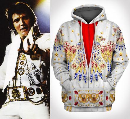 Every Elvis Fan Probably Needs This Full-Print Elvis Hoodie