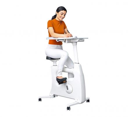 This Exercise Bike Has a Desk That Lets You Be Active While You Work or Read