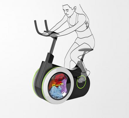 There's Now an Exercise Bike That Doubles as a Washing Machine