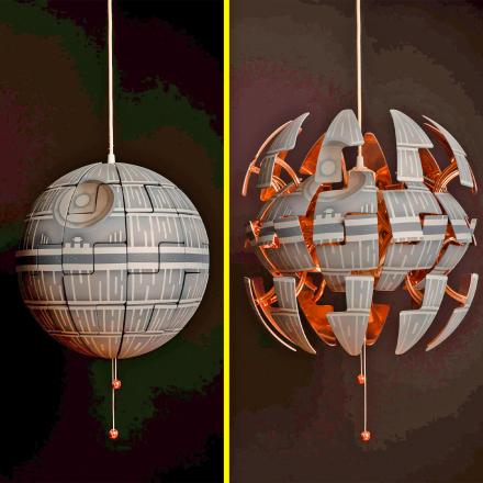 Triumferende Mexico nylon These Exploding Death Star Lamps Are Customized From an Ikea Lamp