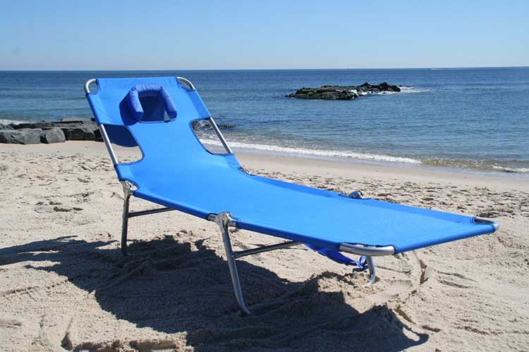 Ostrich face down store beach chair