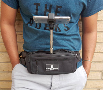 Fanny Pack Phone Holder Selfie Stick