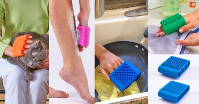 Finger-Slotted Silicone Tool for Pets, Laundry, Kitchen, and Beauty