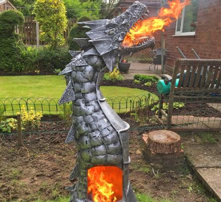 This Giant Fire Breathing Dragon Wood Burning Stove Is a True Work Of Art
