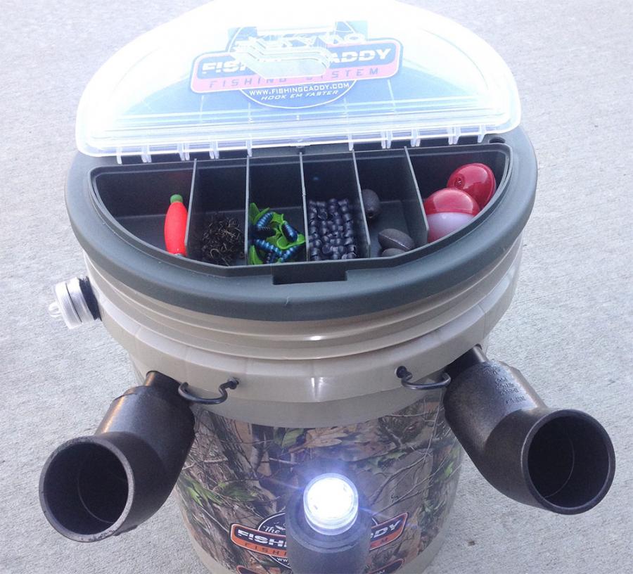 DIY Tackle Box Fishing Seat and Pole Holder From a 5 Gallon Bucket