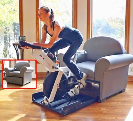 Living room workout online equipment