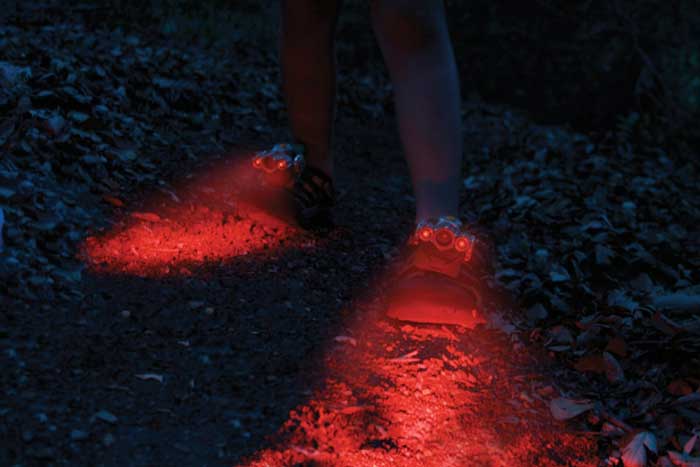 shoes with flashlights