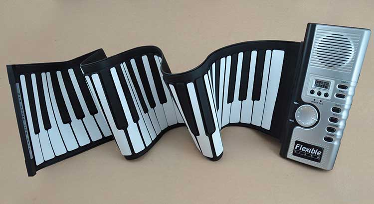 Flexible Rollup Piano Keyboard