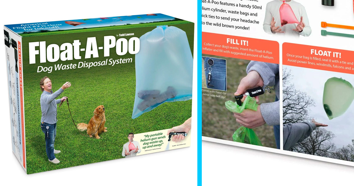 Float-A-Poo Dog Waste Disposal System Uses Helium To Float Dog Poo Away  Forever